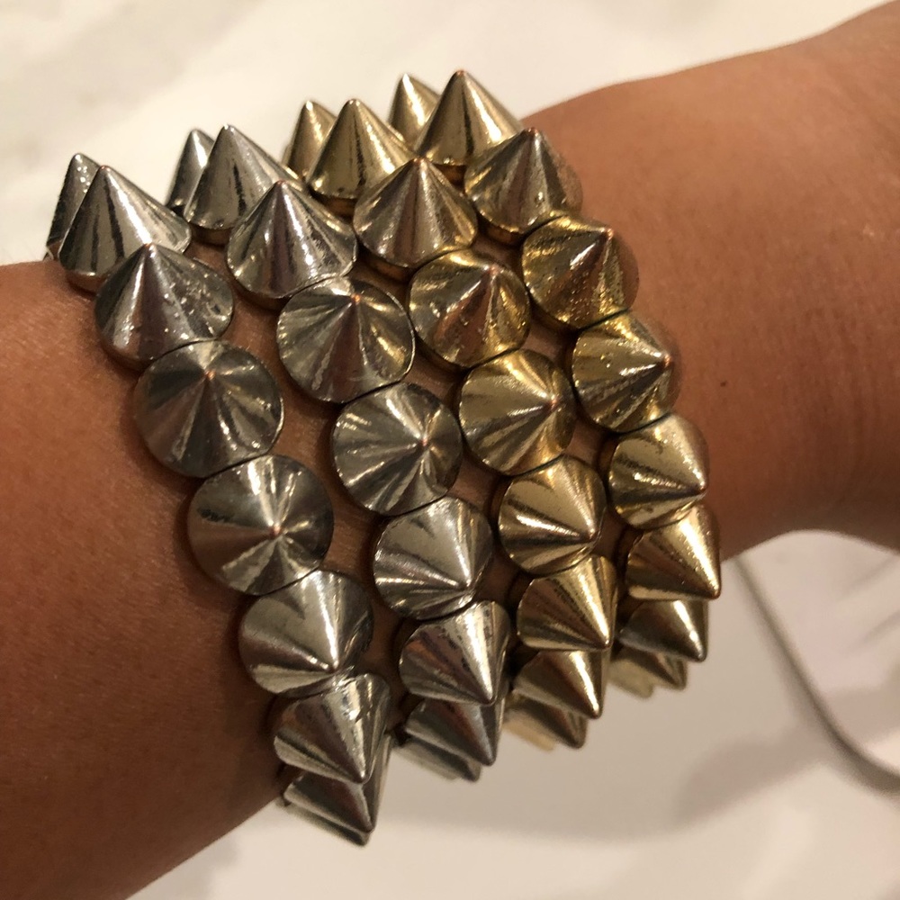Fashion spike stackable bracelets